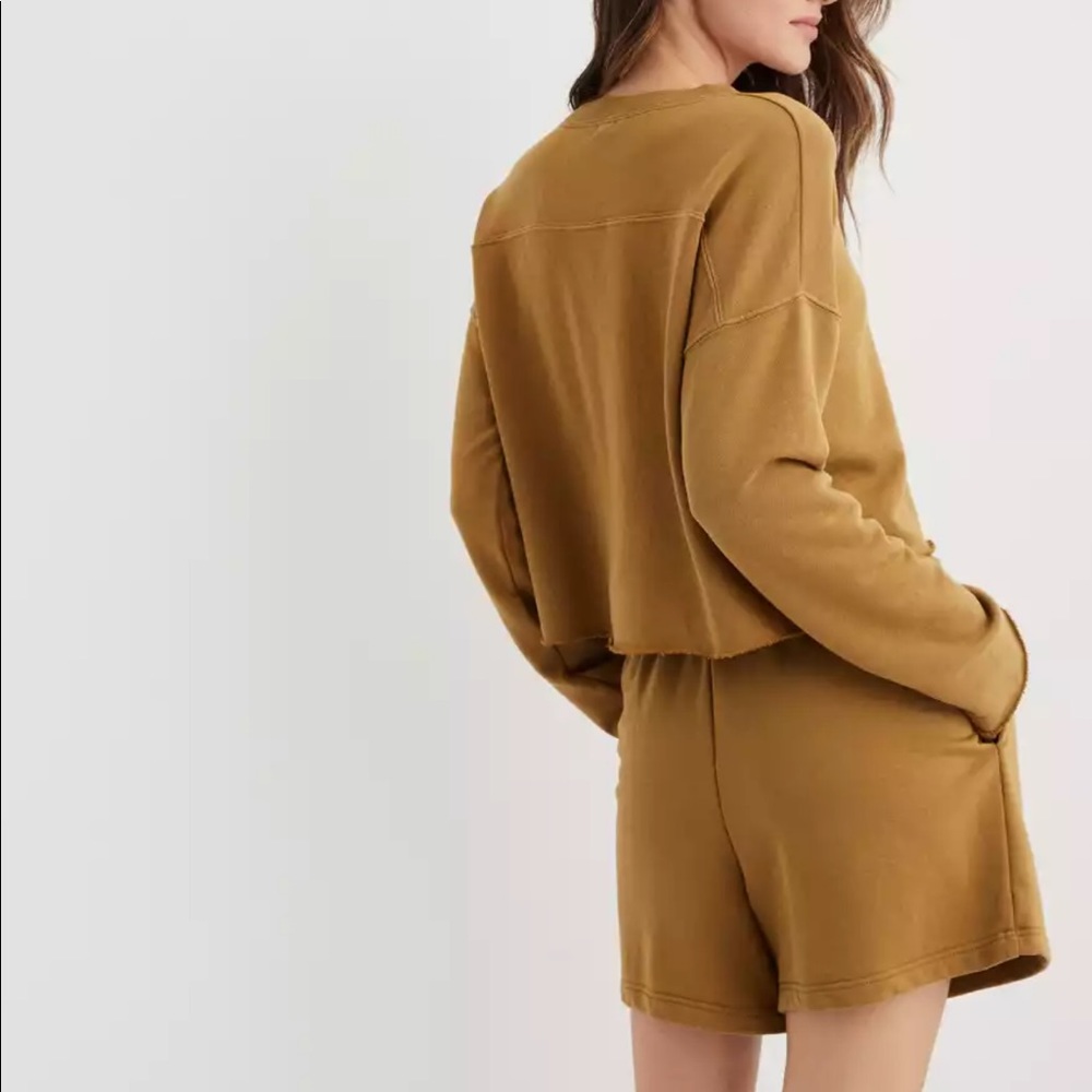 Aerie Sunday Soft Shorts and Sweatshirt Lounge Set